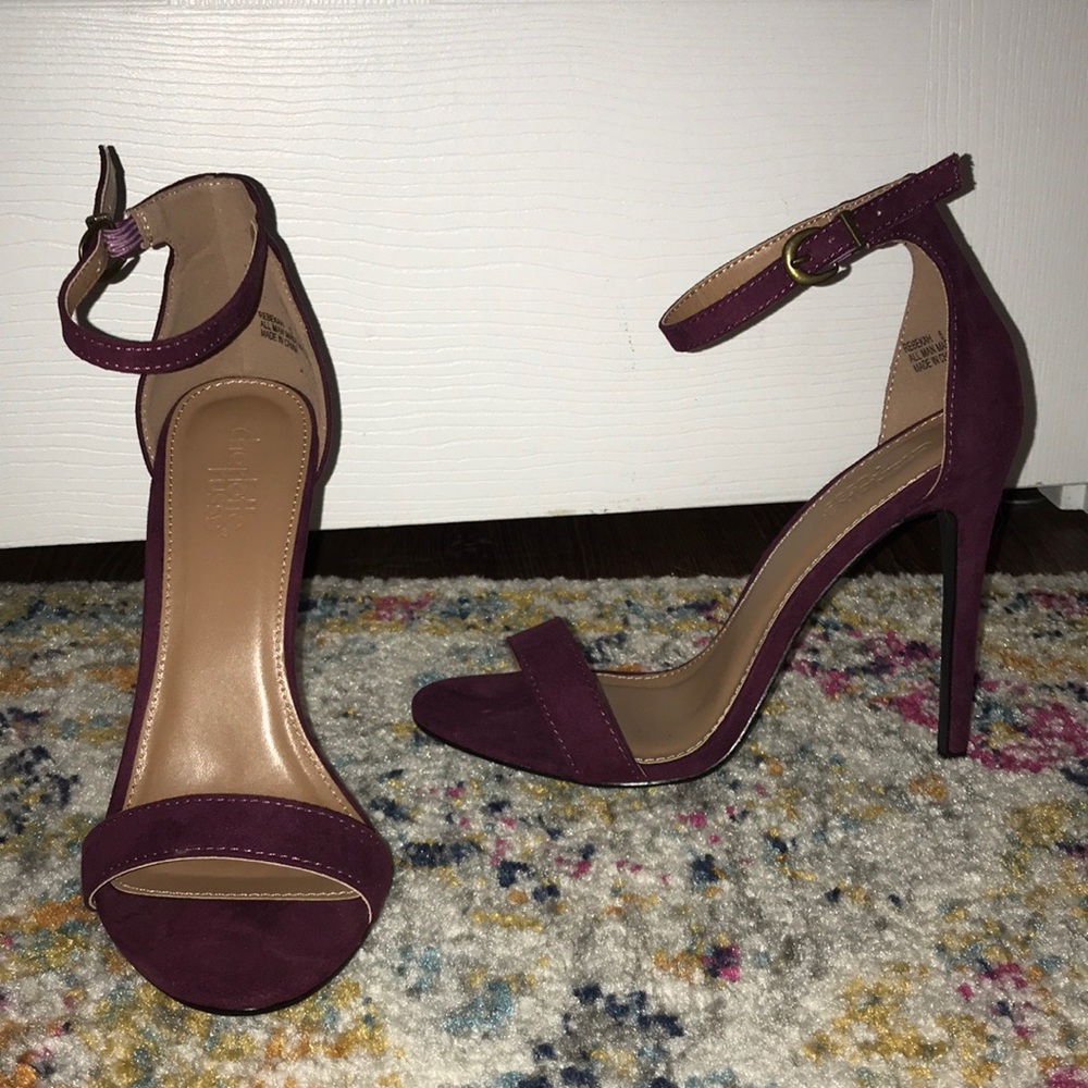 Cranberry colored heels